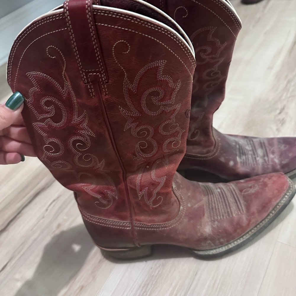 Ariat Red Western Boots
